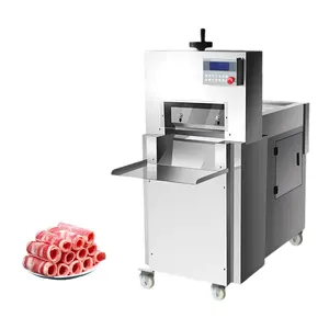 Elektrische Fisch-Säckchen-Schneidemaschine Trockenfleisch-Schneidemaschine Schinkenschneidemaschine für gekochtes Fleisch Fleischschneidemaschine vollautomatisch