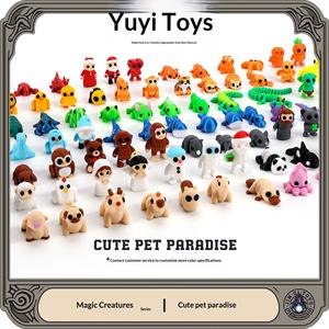 Modèle de dessin animé amusant imprimé en 3D, petit animal de compagnie, thème Safari Maternité, pour micro-paysage, produit transfrontalier très vendu - Product Image 2