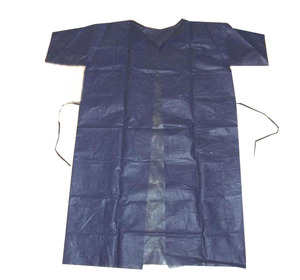 Bata de Aislamiento Desechable Azul de Tela SMS con Certificación CE MDR, Bata Quirúrgica con Lazos Largos para Pacientes, Uso Médico y Clínico en Hospitales - Product Image 2