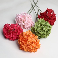 Arreglo de Pared de Flores Artificiales de Hortensias de Tela de Seda Grandes para Bodas, Estilo Monet, 50 Piezas, Tamaño Personalizado