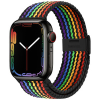 Nouveau bracelet de montre avec fermeture à pression réglable, bracelet de montre en nylon tressé compatible avec la montre 11 Chine