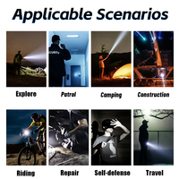 Lampe torche tactique portable à lumière puissante en alliage d'aluminium, magnétique, 2000LM, IP44, pour extérieur, vente directe fabricant