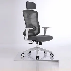 Silla de oficina de tela de malla completa reclinable ergonómica barata con reposacabezas