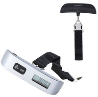 Balance à bagages numérique LCD 50kg/100g Balance de valise électronique de voyage portable Balance suspendue Balance de poids portable