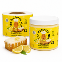 Étiquettes personnalisées imperméables de qualité alimentaire pour pots de beurre de noix, produits de boulangerie, gâteaux au citron glacés – Autocollants adhésifs pour emballage