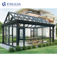 Serre autoportante en aluminium ENGGIA, moderne, pour l'extérieur, hôtel, jardin, parc, architecture, verre Low-E, quatre saisons