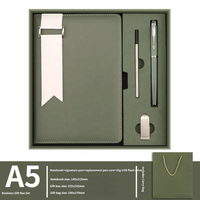 Ensemble cadeau de carnet d'affaires de qualité supérieure de luxe, carnet en papier imperméable A5 avec stylo en métal, logo personnalisé pour le bureau