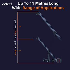 Nsh 10m टेलीस्कोपिक कैमरा जिब क्रेन भारी ड्यूटी जिम्बी और गुड़िया में उपयोग किया जाता है - Product Image 5