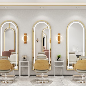 Nhà máy cung cấp cảm ứng thông minh kiểm soát chuyển đổi dẫn đường băng hình dạng lớn đầy đủ chiều dài thợ làm tóc tóc Salon gương spiegel Miroir - Product Image 3