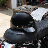 Casque de moto léger rétro trois-quarts, ventilé, à face ouverte, pour la conduite sur route, la ville et les trajets quotidiens