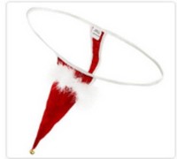 Lingerie pour homme sur le thème du Père Noël, en polyester, style européen et américain, body à col en V, design une pièce, ODM disponible, livraison directe