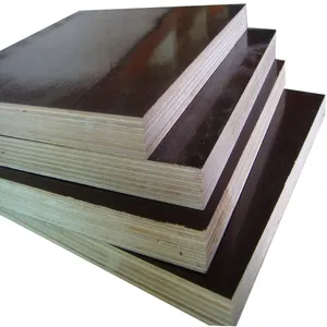 Preço barato à prova d'água, 9mm 10mm 12mm 13mm 15mm 18mm 19mm 20mm 4x8 poplar laminado marrom e preto folha de madeira de placa