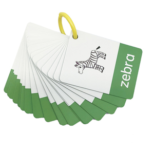 Tùy Chỉnh In Giáo Dục Trẻ Em Nói Từ Thẻ Flash Học Tập Thẻ Đồ Chơi Bán Buôn Bảng Chữ Cái Màu Xanh Lá Cây Bộ Nhớ Học Tập Thẻ - Product Image 2