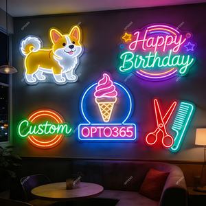 Custom Logo Uv Gedrukt Neon Licht Led Nachtlampje Acryl Party Shop Decor Gratis Ontwerp Neon Licht Teken - Product Image 3