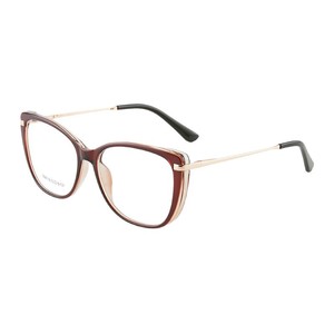 Montures de lunettes unisexes œil de chat TR90, monture intégrale, protection contre la lumière bleue, anti-lumière bleue, forme ovale 7136 - Product Image 1