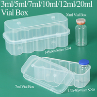 Boîte de flacons de vaccin en plastique SUNSHING 3 ml, étui pour flacon Cillin, support pour flacon d'insuline 5 ml, boîte pour flacon de poudre lyophilisée 10 ml, boîte transparente pour flacon