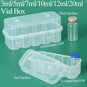Boîte de flacons de vaccin en plastique SUNSHING 3 ml, étui pour flacon Cillin, support pour flacon d'insuline 5 ml, boîte pour flacon de poudre lyophilisée 10 ml, boîte transparente pour flacon - Product Image 2