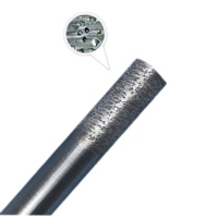 Mèches de routeur CNC pour couteau à sculpter la pierre de granit couteau droit à fond plat fritté pour graver des outils de coupe de diamant