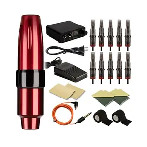 Kits de tatouage <span class=keywords><strong>sans</strong></span> <span class=keywords><strong>fil</strong></span> solides et silencieux, <span class=keywords><strong>meilleur</strong></span> prix, <span class=keywords><strong>Machine</strong></span> de tatouage, Kit de tatouage professionnel pour Microblading, mise en forme de Position - Product Image 1