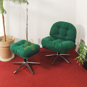 ชุดเก้าอี้และออตโตมัน Le Muse ฐาน 5 ดาว แข็งแรง ปรับความสูงได้ ผ้ากำมะหยี่นุ่มสบาย ทันสมัย ใช้งานได้หลากหลาย - Product Image 2