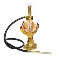 Ensemble de chicha unique en résine avec base en verre boule de cristal, style russe, pour collection ou cadeau
