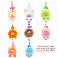 Porte-clés en peluche mignon en fourrure de lapin Rex, breloque de sac lapin moelleux, pendentif de mode, accessoire fantaisie, vente en gros, OEM, ODM, personnalisé
