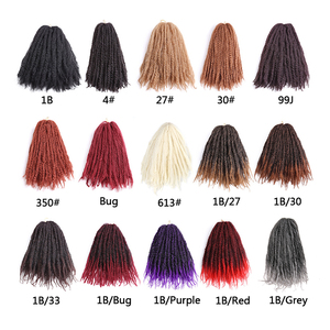 Cheveux synthétiques Afro Kinky Twist pour tresses au crochet, longs torsades <span class=keywords><strong>Marley</strong></span> pour tresses - Product Image 6