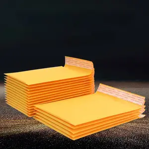 Personalizado luxo eco amigável pequeno proteger embrulho kraft papel mailer saco bolha envoltório acolchoado mailing embalagem envelope saco