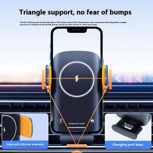 Vente chaude <span class=keywords><strong>capteur</strong></span> intelligent sans fil et <span class=keywords><strong>solaire</strong></span> charge rapide support de téléphone de voiture multifonction avec support à ventouse ajustement universel - Product Image 2