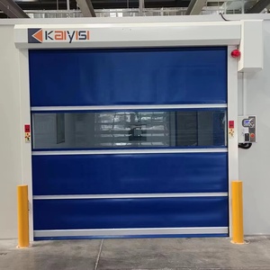 Porte enroulable isolée étanche de qualité industrielle, porte rapide en PVC à action rapide pour entrepôts et ateliers isolés - Product Image 5