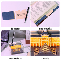 Papier fait main Art bloc-notes 3d modélisation artisanat ensemble école bureau décor 3d bloc-notes bricolage papier artisanat pour Dorp expédition