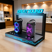 Écrans LED personnalisés pour usine, haut-parleurs Bluetooth métalliques, présentoirs supérieurs pour cigarettes, présentoirs commerciaux pour magasins de détail