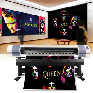 XBH-1901 eco solvant imprimante 1800mm 3200mm grand format machine d'impression pour le papier photo autocollant bannière d'impression