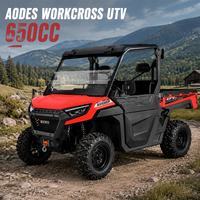 Aodes Workcross 650cc UTV Quad Bike 4x4 Vehículo Utilitario Todoterreno Motor de Gasolina Transmisión Automática Vehículo Agrícola para Todo Terreno