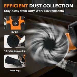 <span class=keywords><strong>Lijadora</strong></span> Orbital Aleatoria Sin Escobillas <span class=keywords><strong>de</strong></span> 18V, <span class=keywords><strong>Lijadora</strong></span> Orbital a Batería <span class=keywords><strong>de</strong></span> 18V con Velocidad Variable, Sin Escobillas - Product Image 4