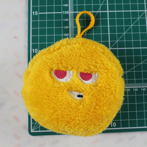 <strong>Funny</strong> Expression Unisex Plush Cosmetics <strong>Headphone</strong> Bag Black with Five Balls Stuffed Pendant Acrylic Ornaments Factory Direct - Product Image 3