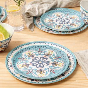 China Restaurant Medallion <b>Dinnerware</b> Set Stylish Melamine Tableware Collection - Product Image 5