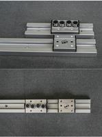 Rail de guidage linéaire à double axe de haute précision SGR10/15/20/25 avec bloc coulissant en aluminium SGB10/15/20/25