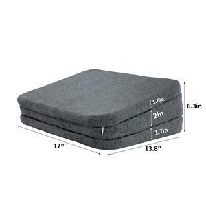 Chaise de bureau pliable, siège de <span class=keywords><strong>voiture</strong></span> ergonomique pour adulte, <span class=keywords><strong>rehausseur</strong></span> de siège de <span class=keywords><strong>voiture</strong></span>, soutien lombaire, réglage de la hauteur, <span class=keywords><strong>coussin</strong></span> de siège de <span class=keywords><strong>voiture</strong></span> pour <span class=keywords><strong>conducteur</strong></span> de petite taille - Product Image 2