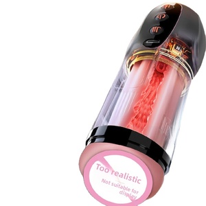 Masturbatore Automatico Vibrante Multivelocità con Riscaldamento e Aspirazione, Motore Silenzioso, Realistico in TPE, Giocattolo Sessuale Maschile per Uomini - Product Image 2
