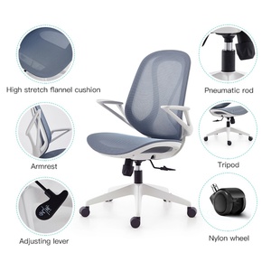 เก้าอี้สำนักงานปรับระดับได้ หมุนได้ นั่งสบาย รองรับน้ำหนักได้ 150 กก. - Product Image 6