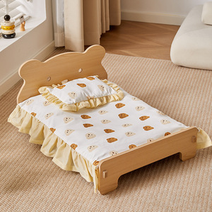 Vendita calda in legno massello letti per gatti e cani legni rari cornice classica e stile moda nido letto in scatola di imballaggio - Product Image 2