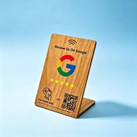 Support en bois NFC haut de gamme, carte de signalisation intelligente à capteur tactile