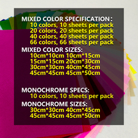 Feutre polyester coloré pour loisirs créatifs, 200 g/m², 1 mm-1,2 mm, format A4 (29,5 x 21 cm) - Grande Vente