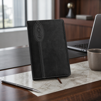 Buku Catatan Bisnis Kulit PU Logo Kustom, Jurnal Bingkai Jahit Oval Vertikal, Buku Agenda Hadiah Eksekutif Perusahaan