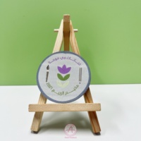 Patchs d'étiquettes tissées personnalisées de belle conception spéciale de belle forme fer sur badges pour chapeaux