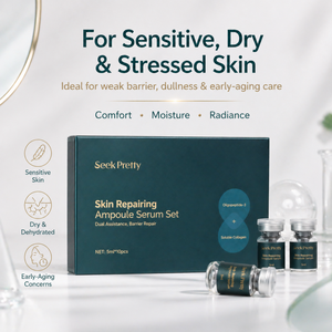 Seek Pretty - Kit de <span class=keywords><strong>Ampollas</strong></span> de Suero Reparador con Complejo Multi-Péptido, Oligopéptido, EGF Vegetal, Película Hidratante Bio-Mimética - Product Image 5