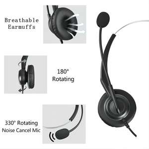 Casque récepteur téléphonique RJ 9 de service à la clientèle en ligne bon marché pour le <span class=keywords><strong>téléphone</strong></span> <span class=keywords><strong>fixe</strong></span> - Product Image 3