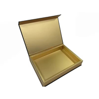 Boîte à chocolat personnalisée en papier noir mat avec couvercle et base |   Boîte cadeau en papier rigide pour chocolat