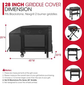 Housse de protection universelle pour <span class=keywords><strong>barbecue</strong></span> de 28 pouces, résistante aux UV, pour gril à <span class=keywords><strong>gaz</strong></span> - Product Image 6